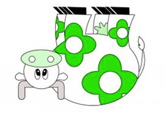 "How Now, Flowered Cow?"   (Adapted from an image by jmjvicente on Stock.Xchng)