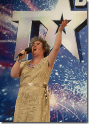 Susan Boyle. Image shamelessly lifted from who knows where. 